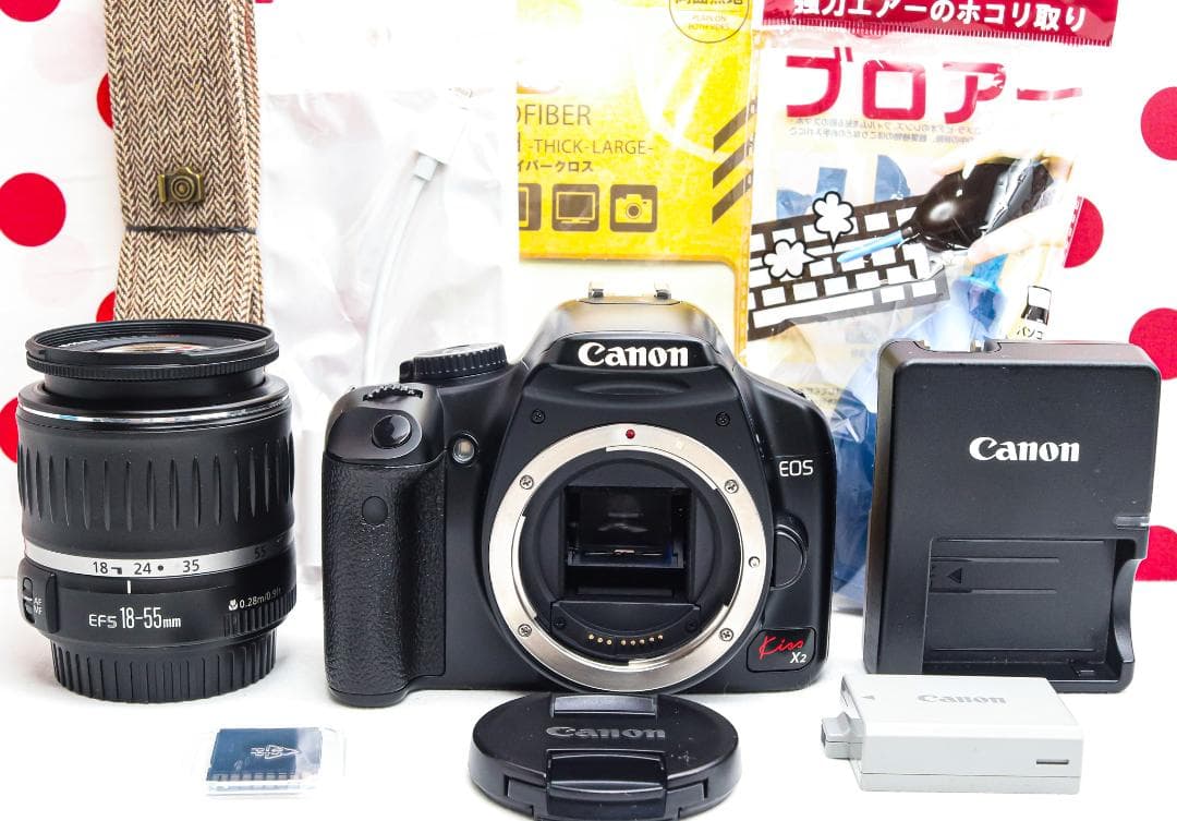 Canon kiss x2❤スマホに転送OK❤入門用一眼レフ❤デジタル一眼レフ