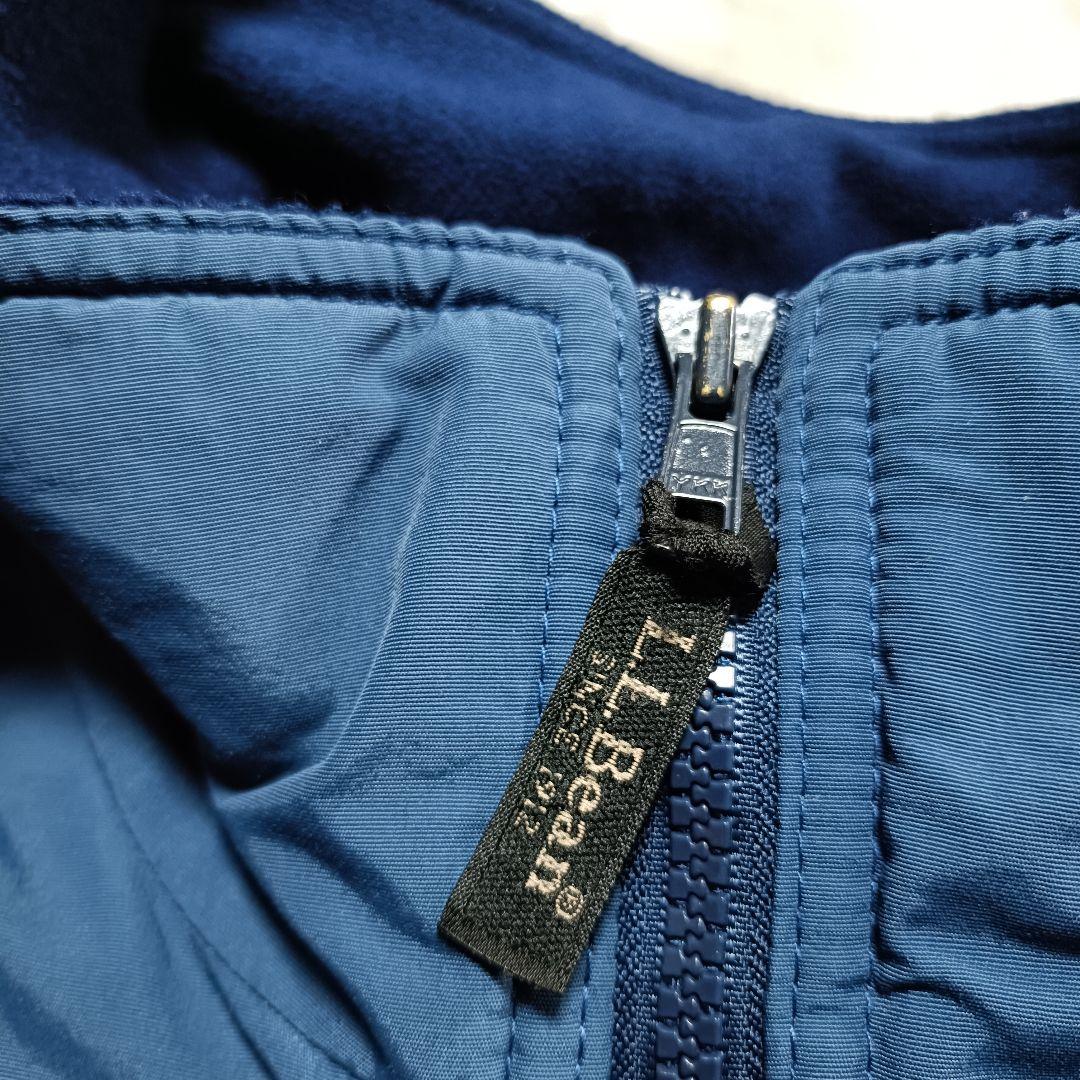 美品 L.L.Bean WARM-UP JACKET ネイビー フリース XL
