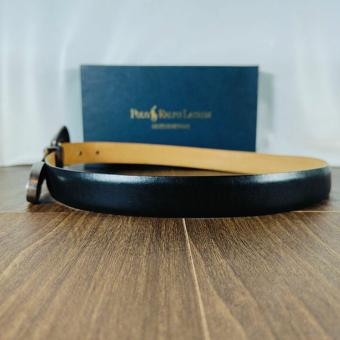 【極美品】【高級ライン】ポロラルフローレン　ウエスタンバックル　高級ドレスベルト