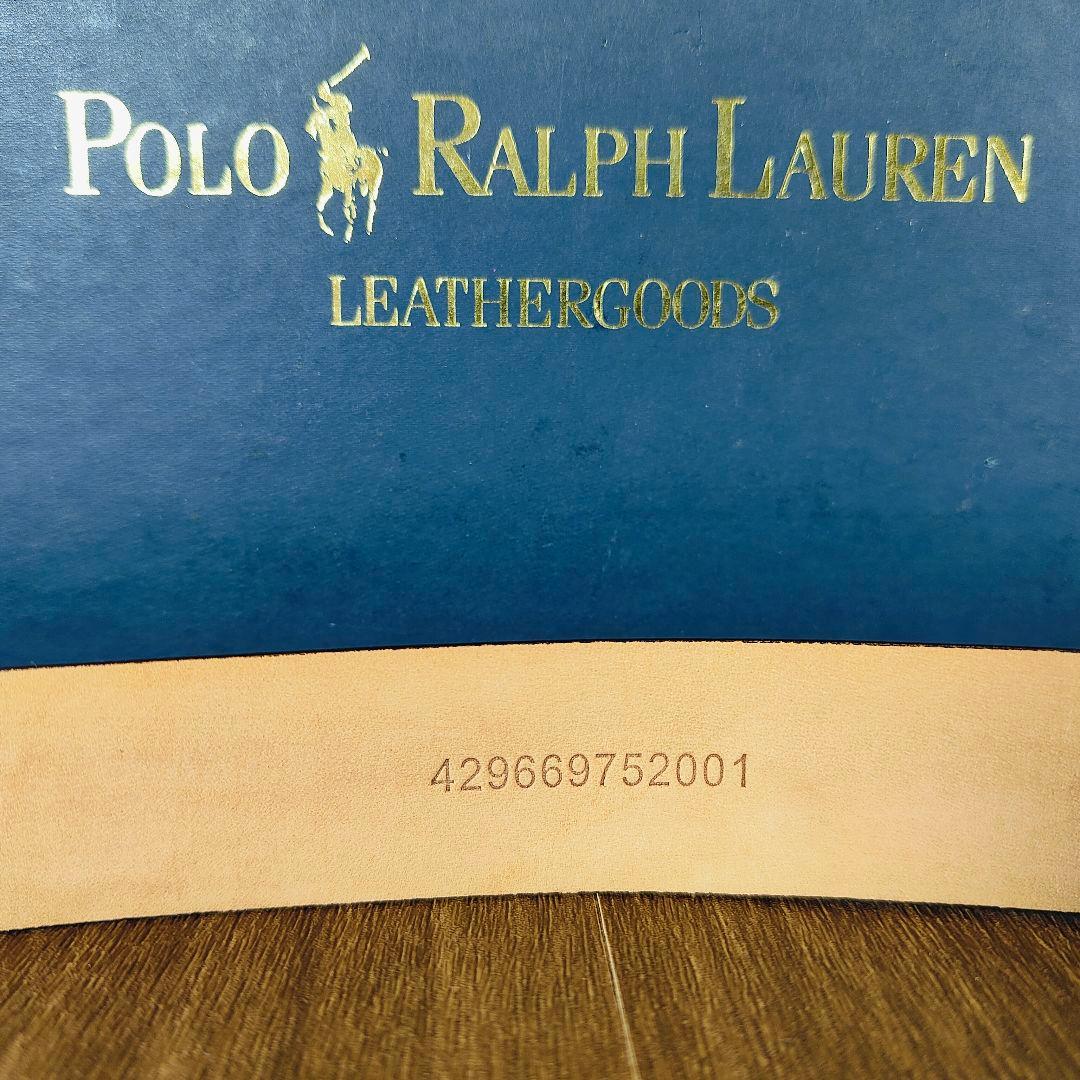 【極美品】【高級ライン】ポロラルフローレン　ウエスタンバックル　高級ドレスベルト
