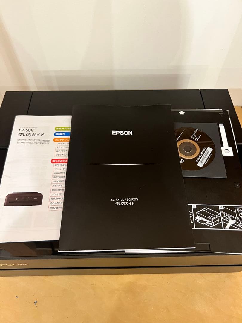EPSON インクジェットプリンター SC-PX1V ブラック　インク全色付き