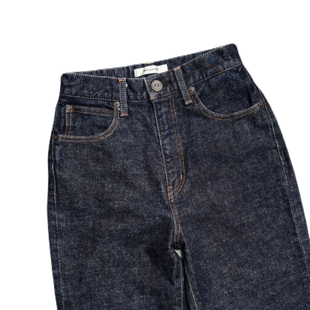 【濃紺】MOUSSY MVS FLAREフレアデニムパンツ
