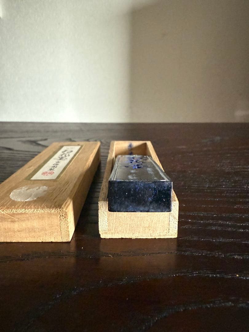 奈良墨 古墨 古梅園 五ツ星 紅花墨 お花墨 一丁形 4本 書 墨 書道