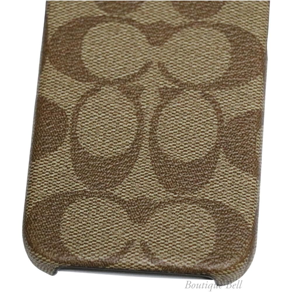 【コーチ】シグネチャー PVC iPhone15Pro ケース カーキ