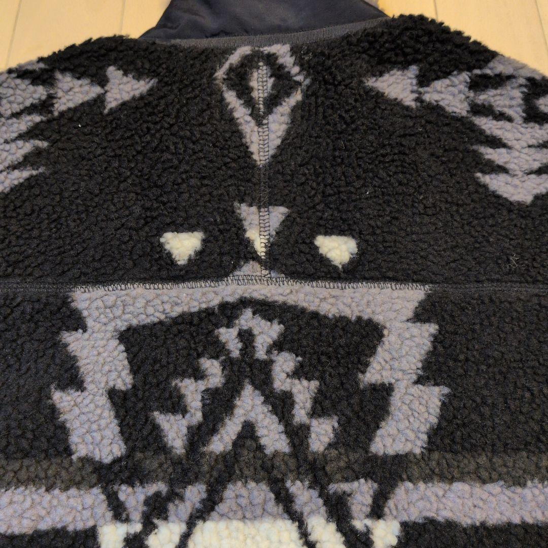 PENDLETON フリースベスト 総柄 ブラック Ｌ