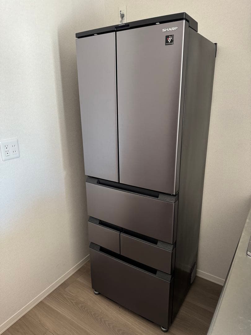 2023年製 シャープ 457L 冷蔵庫 6ドア SJ-MF46K-H