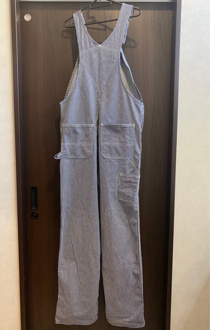 【美品】Carhartt カーハート ヒッコリーストライプ デニムオーバーオール