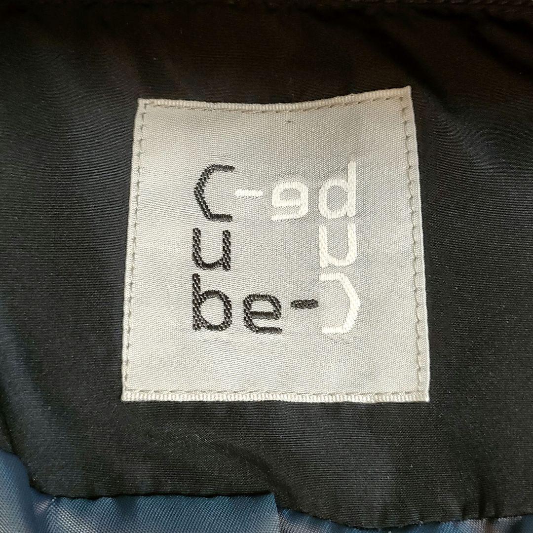 美品✨️センソユニコ　ダウンコート　コクーン　ダブルジップ　ウールジャガード切替