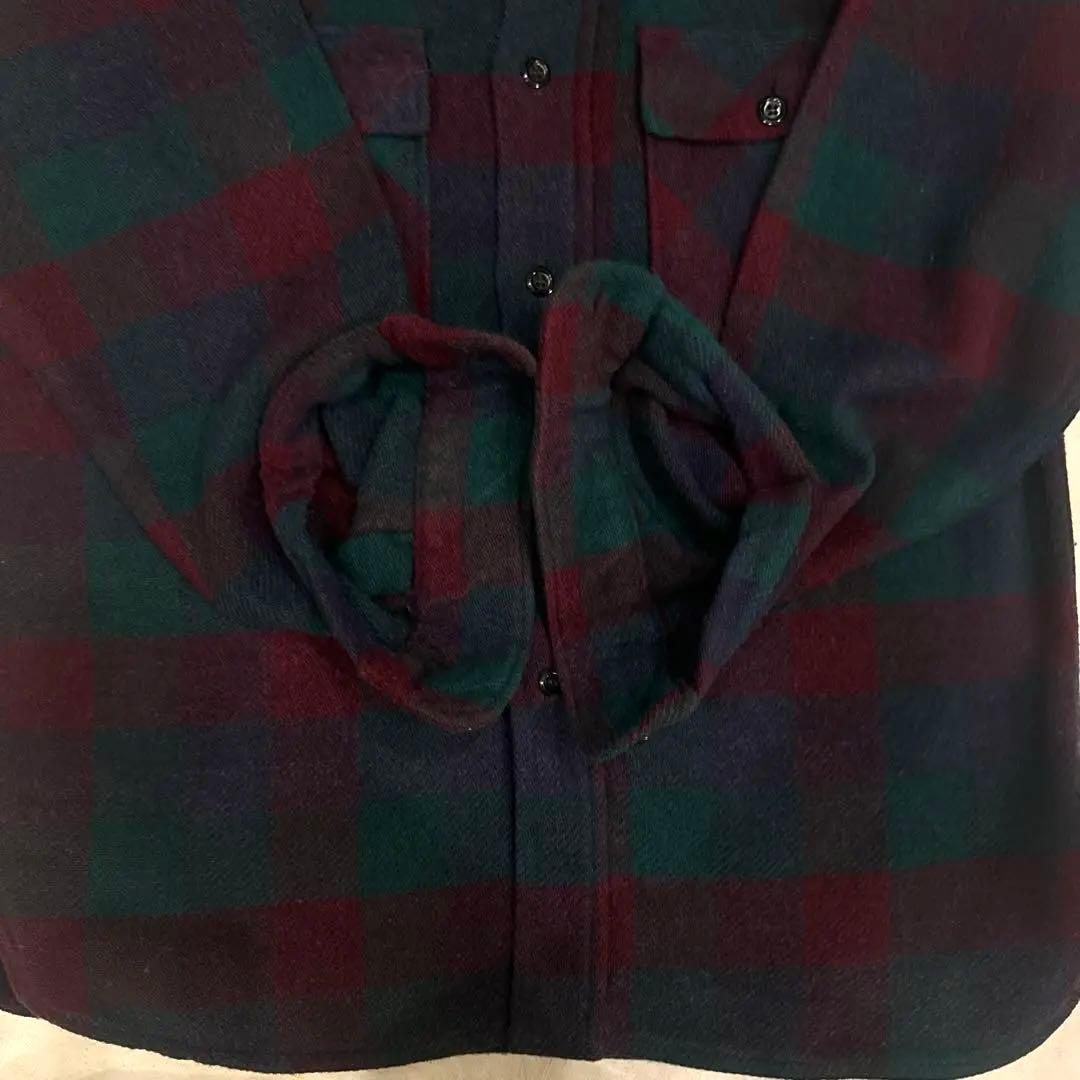 50s 60s VINTAGE ヴィンテージ ウールシャツ マチ付き