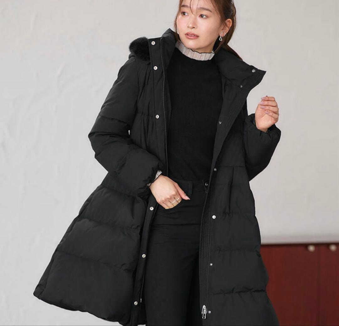 エ*️様 新品未使用　マルチway・エコファーフード ロングダウンコート(ベルト