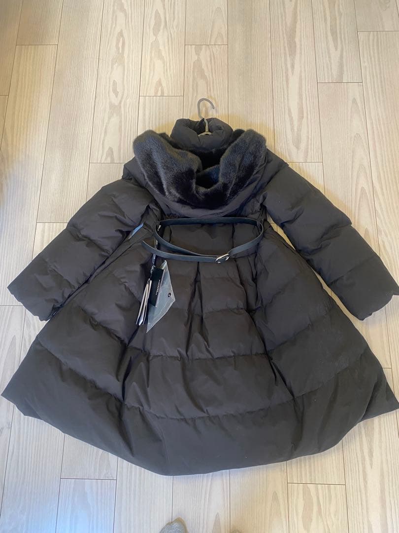 エ*️様 新品未使用　マルチway・エコファーフード ロングダウンコート(ベルト