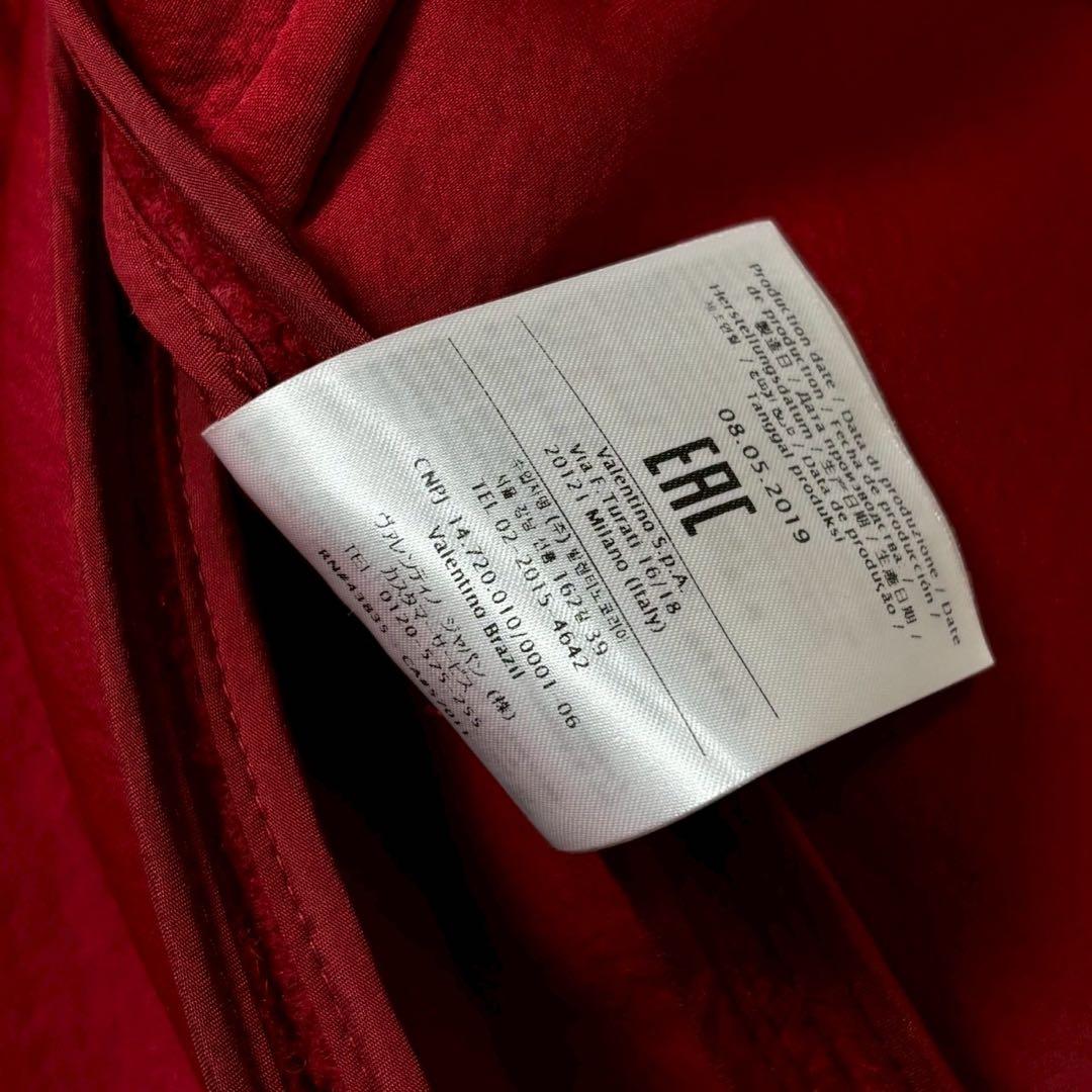 【美品】レッドヴァレンティノ　ジャケット　フリル　リボン　赤