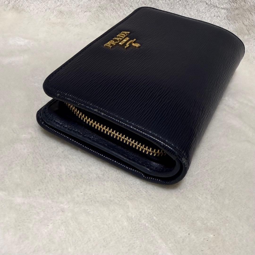RUI様用 PRADA プラダ ネイビー 二つ折り財布