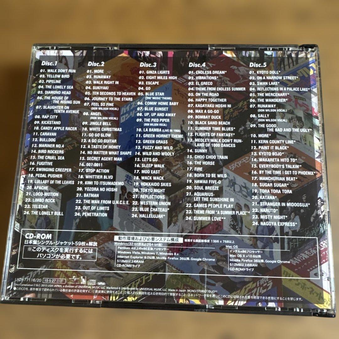 帯付きベンチャーズ　ジャパニーズ・シングル・コレクション　5CD &CD-ROM