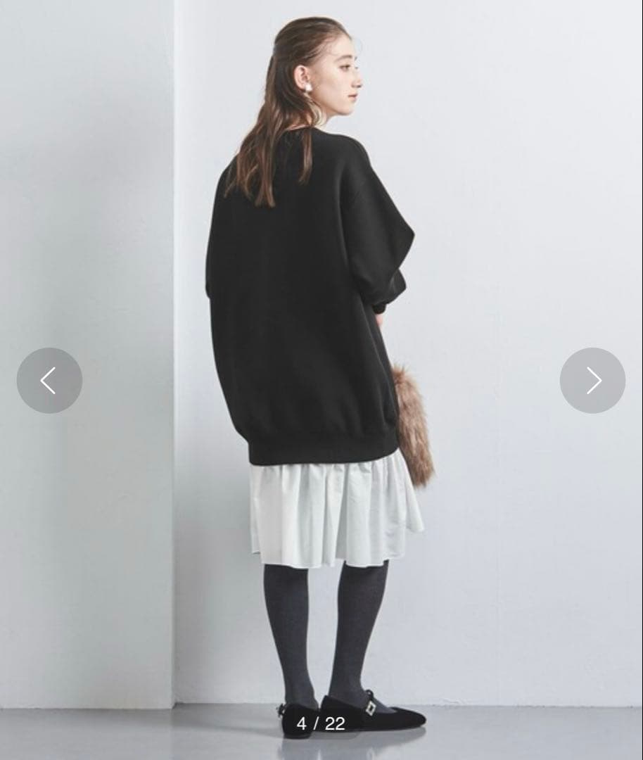 ユナイテッドアローズ ジャカードコンビワンピース