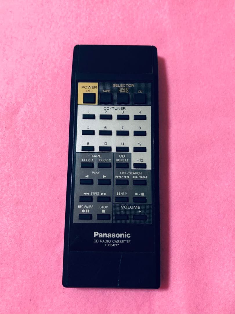 Panasonic パナソニック リモコン EUR64777. (Tv 940)