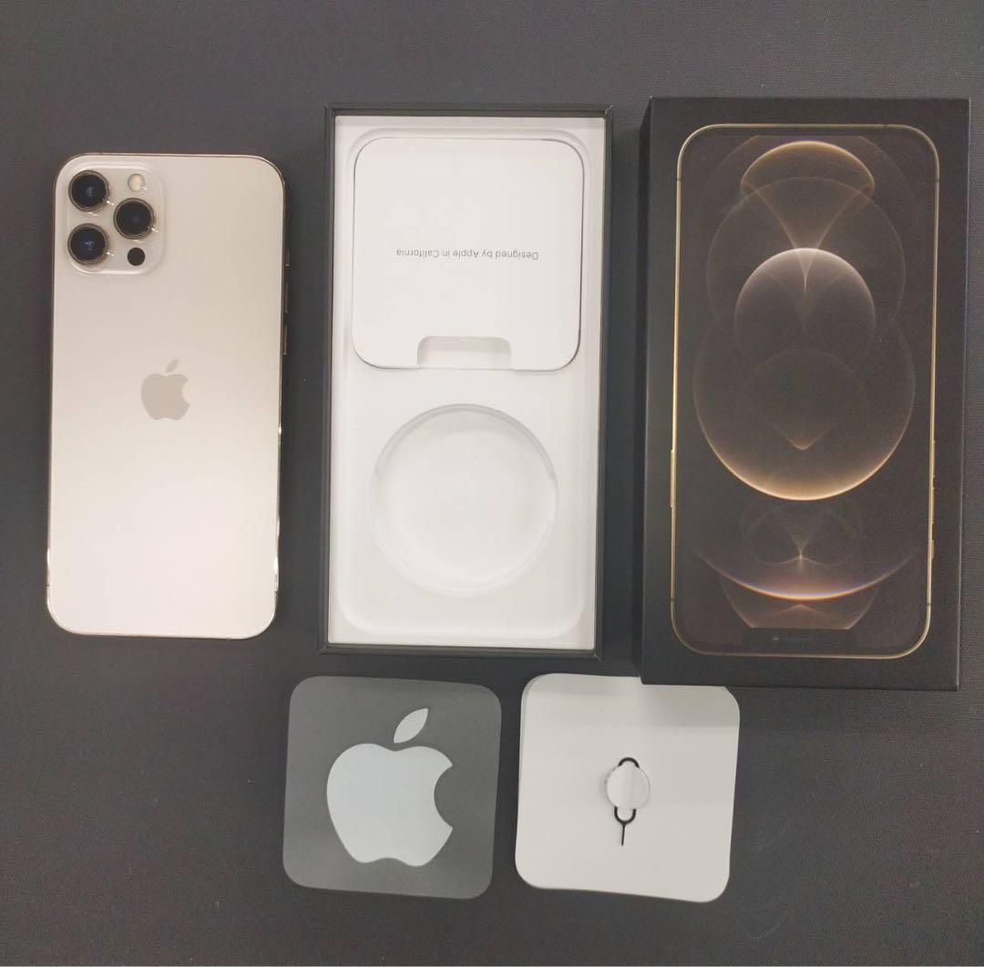 d*7様 再出品Apple iPhone12 Pro Max128GBゴールドS