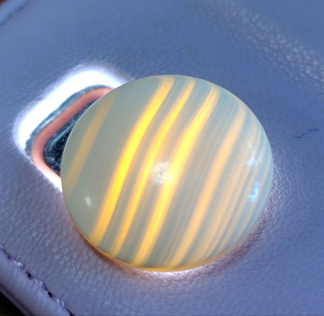 日向特製蛤碁石　本那智黒付セット　32号　木製ケース付き