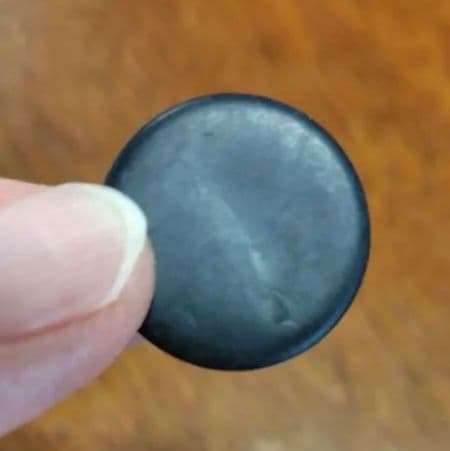 日向特製蛤碁石　本那智黒付セット　32号　木製ケース付き