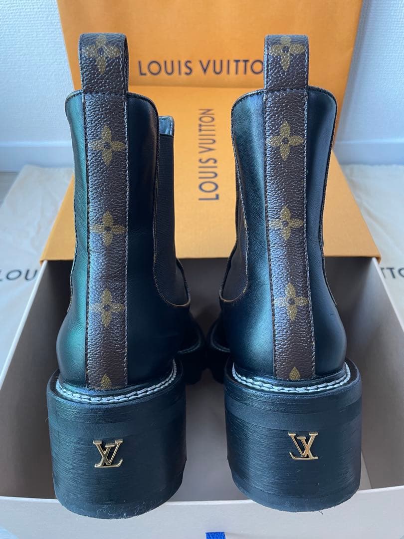 【期間限定特価値下げ中】ルイヴィトン ボブールアンクルブーツ 38 サイドゴア