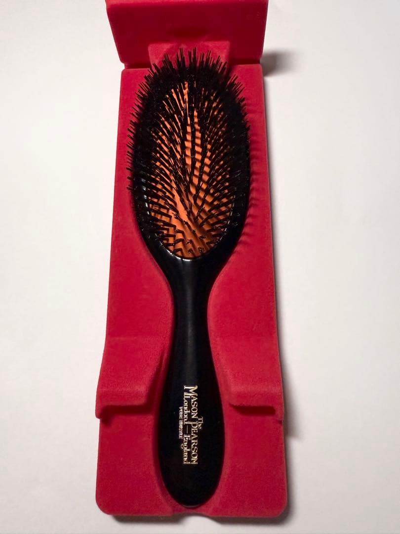 【美品】MASON PEARSON ハンディブリッスル ダーク・ルビー