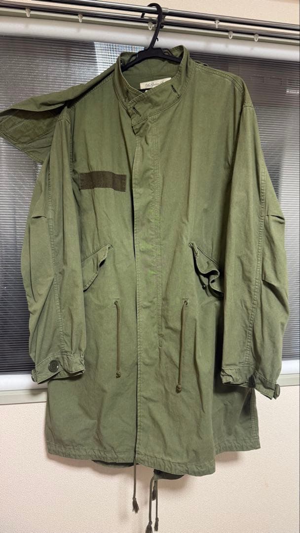 REMI RELIEF オリーブ モッズコート 取り外しフード付き