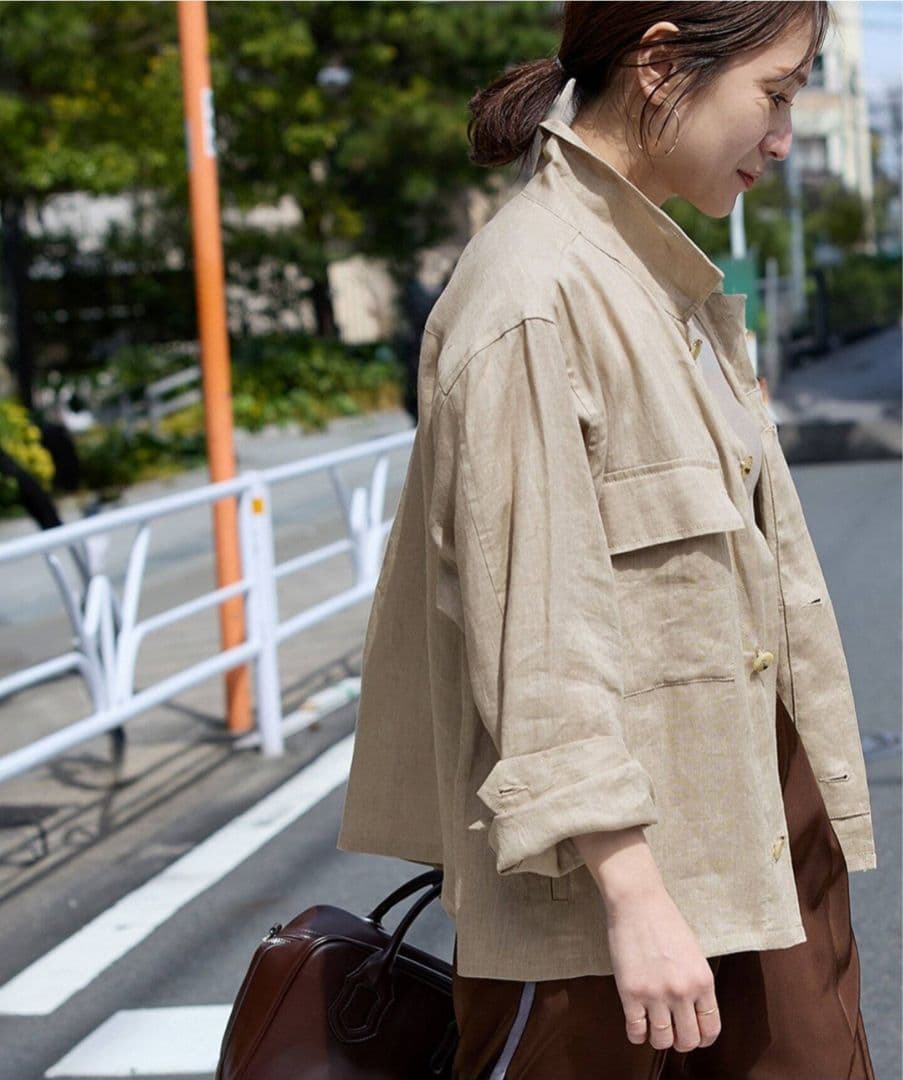 JOURNAL STANDARD　リネンミリタリージャケット