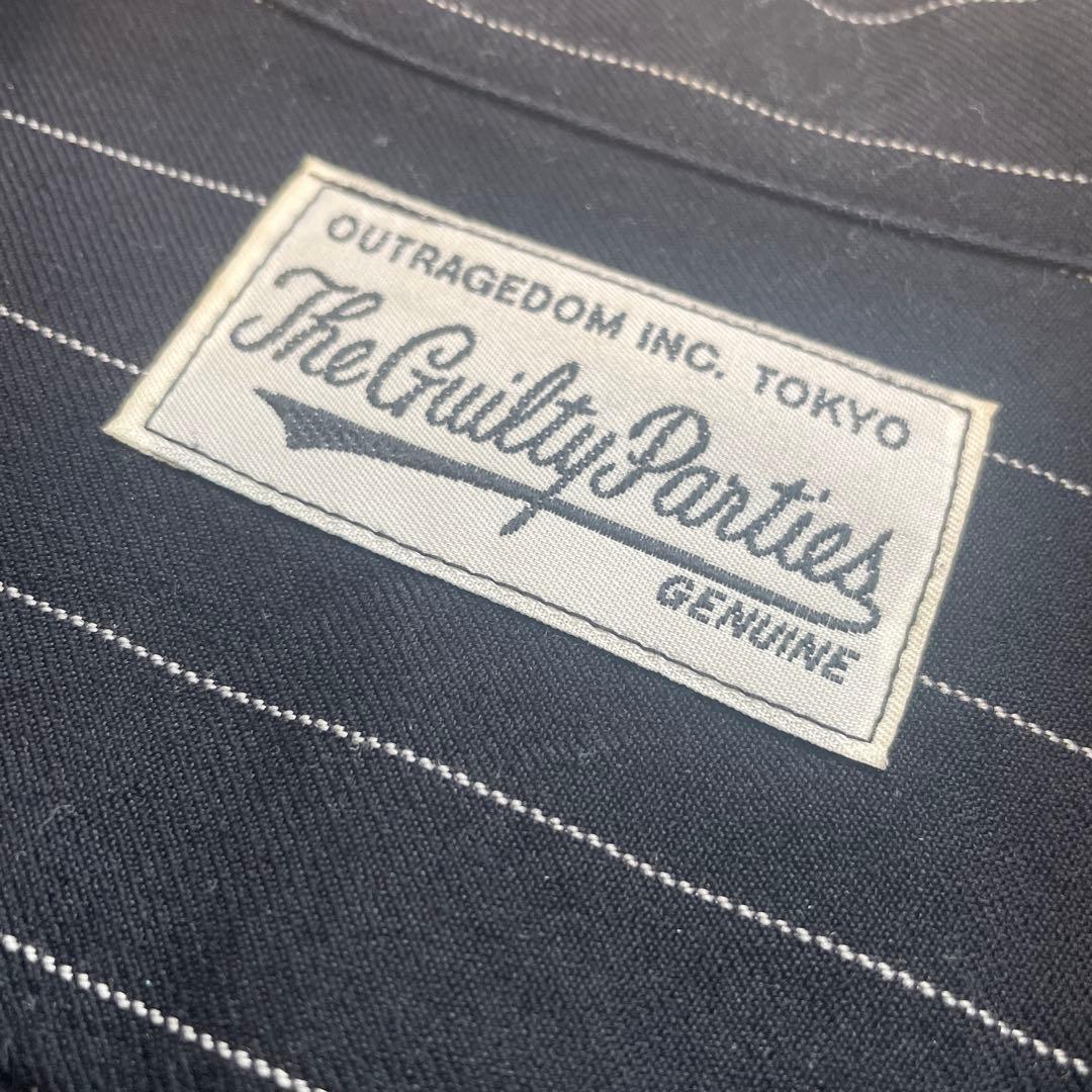 ワコマリア WACKOMARIA ストライプウールシャツ