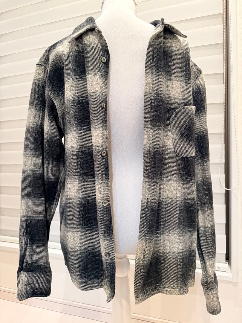 ACVM チェック柄ネルシャツ サイズ42