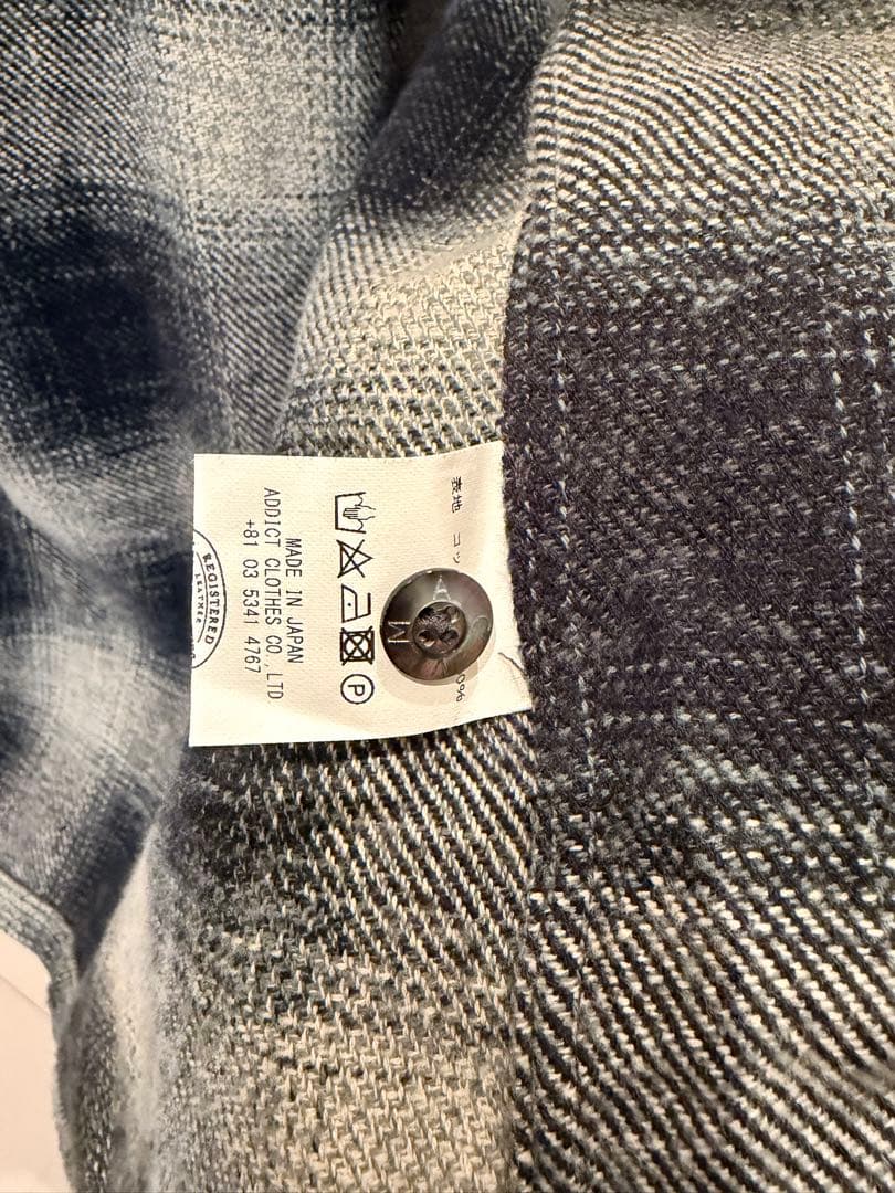 ACVM チェック柄ネルシャツ サイズ42