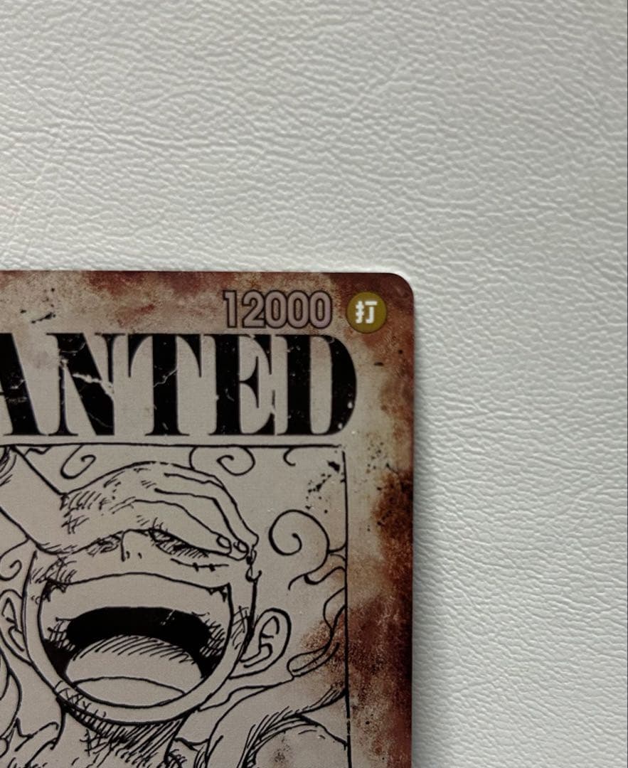 ワンピースカード ニカ 手配書 spモンキー・D・ルフィ 白かけあり