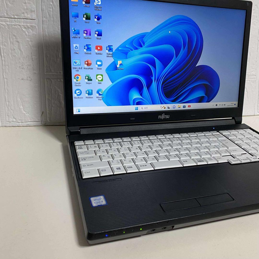 Windows11 オフィス2024年　SSD メモリ8GB 美品　富士通PC