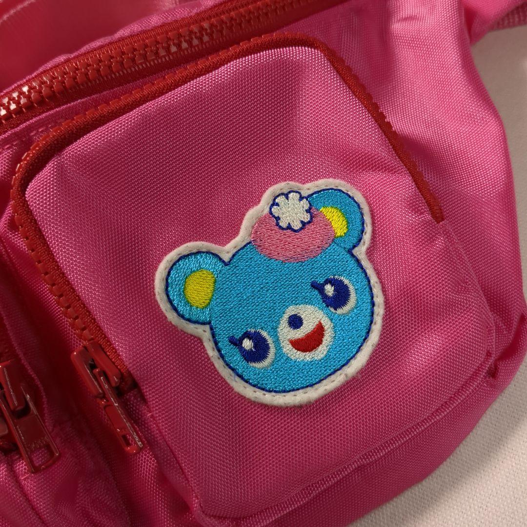 未使用 MEZZO PIANO メゾピアノ 刺繍ロゴ ミミ ポポ ウエストポーチ