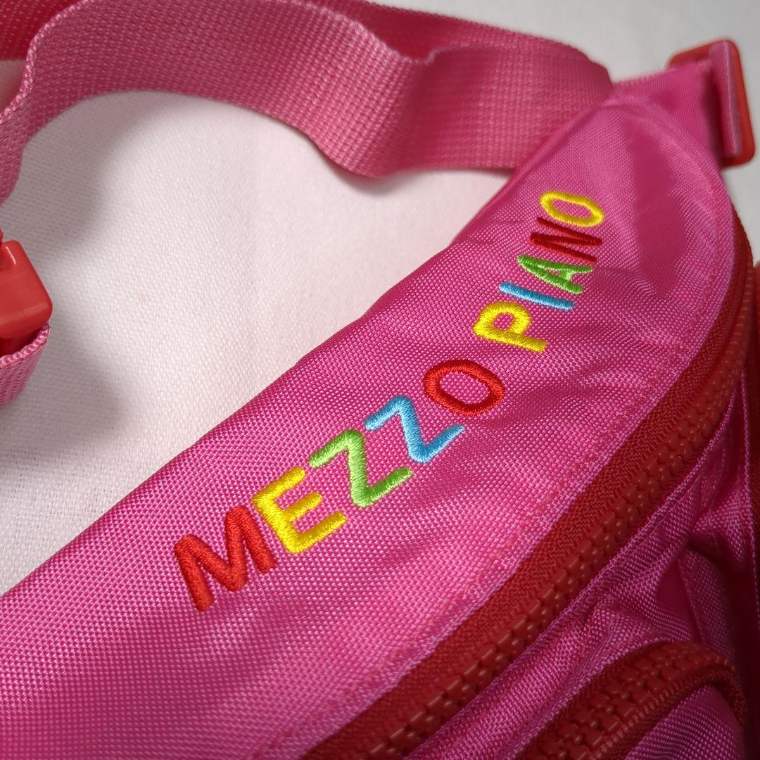未使用 MEZZO PIANO メゾピアノ 刺繍ロゴ ミミ ポポ ウエストポーチ