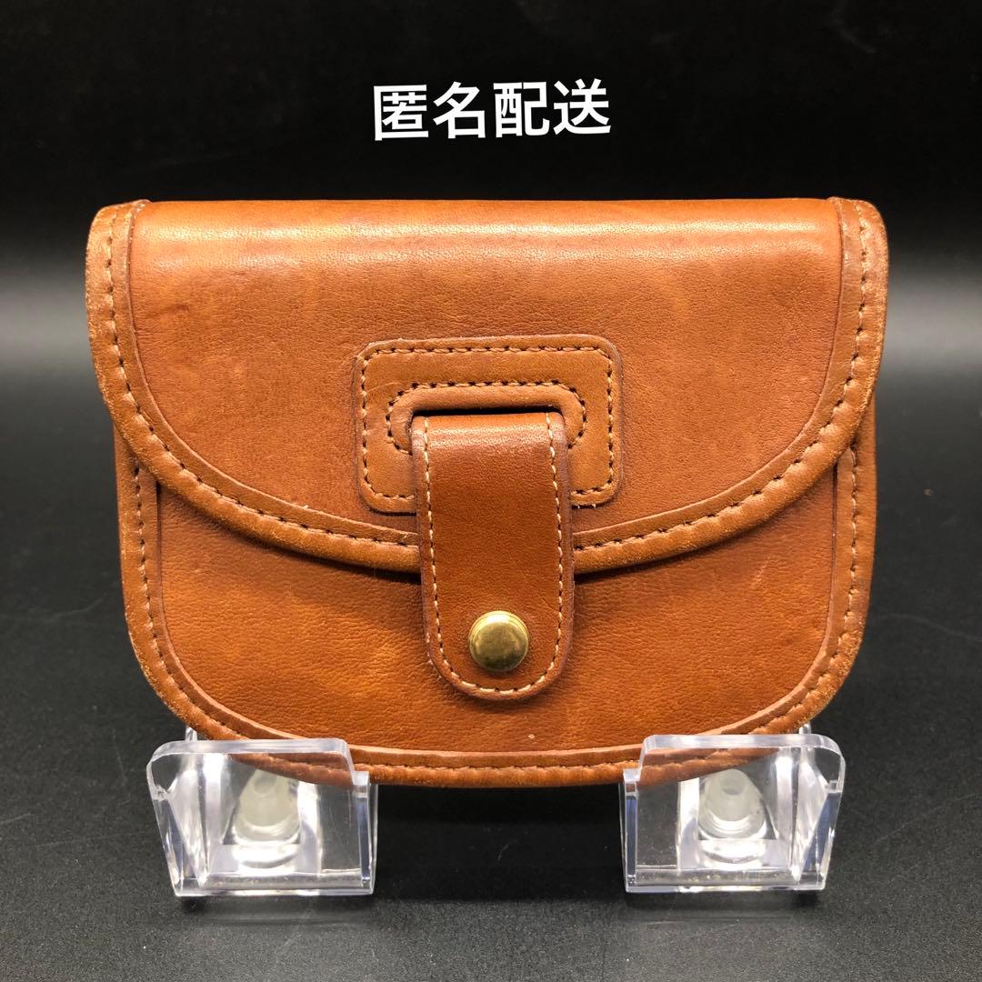 希少 COACH オールドコーチ ケース 小銭入れ レザー ライトブラウン