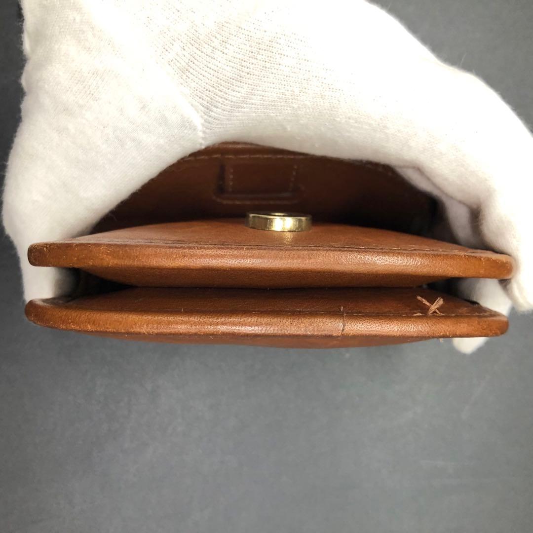 希少 COACH オールドコーチ ケース 小銭入れ レザー ライトブラウン