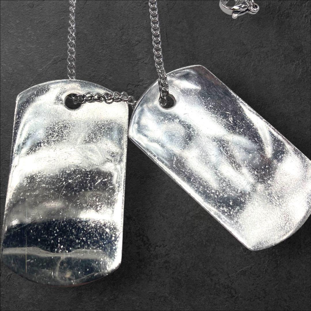 GUCCI 925 ドッグタグ ペンダント シルバー チェーン付 301