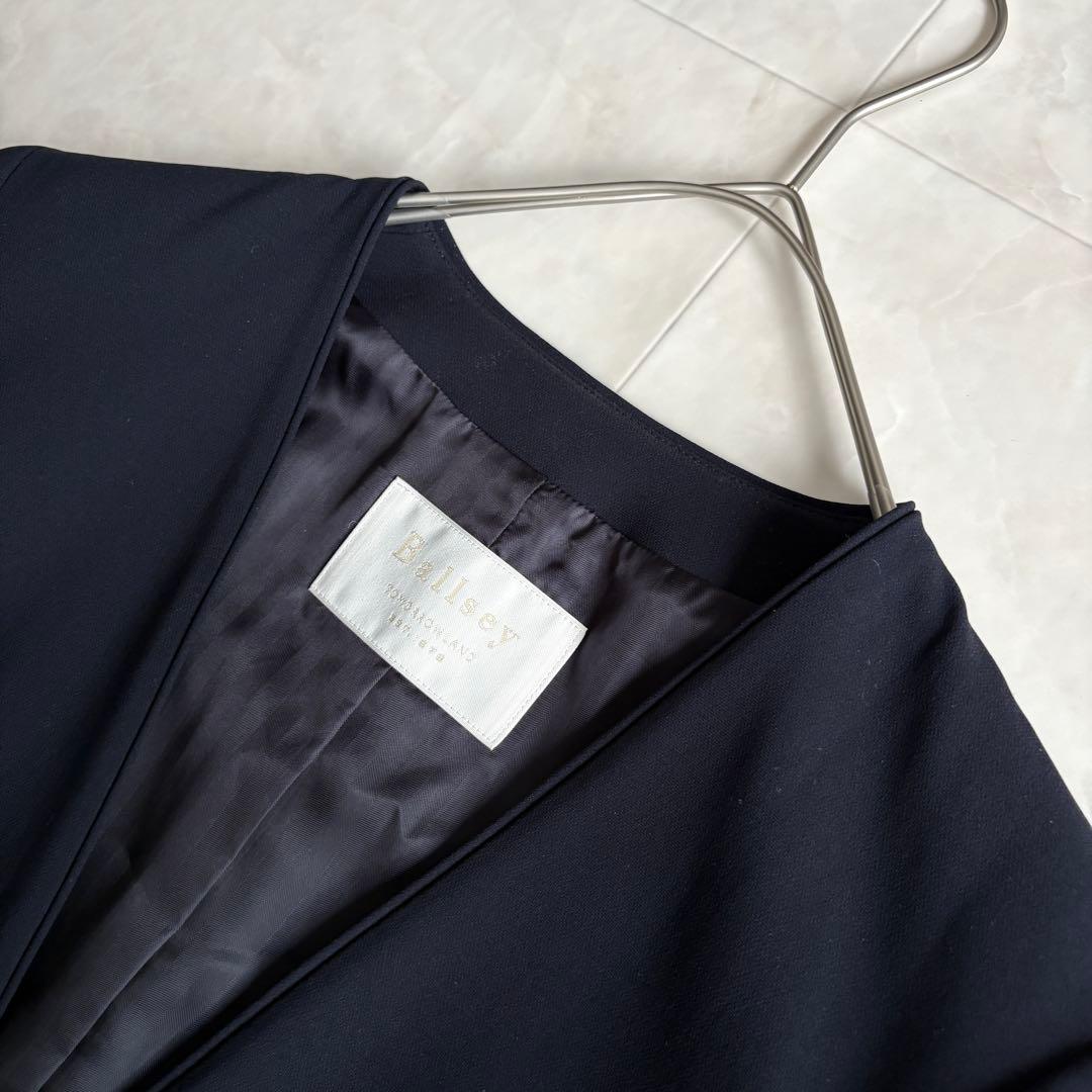 美品✨ Ballsey ドライダブルクロスセットアップ 紺 34 パンツスーツ