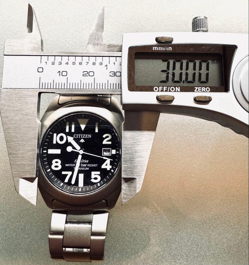 稼動品 シチズン ECO-DRIVE プロマスター チタニウム製 ベルト延長駒付