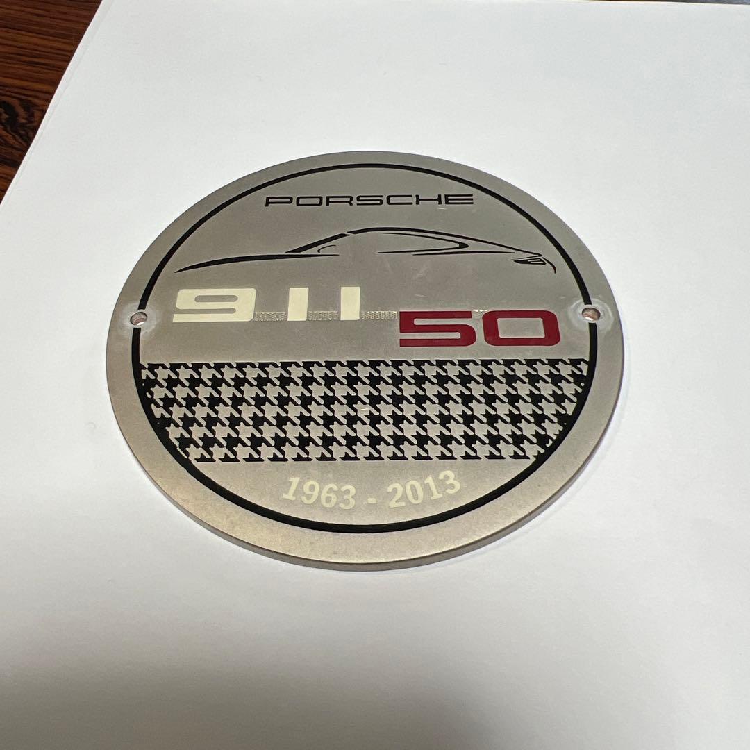 ポルシェ 911 50周年記念プレート