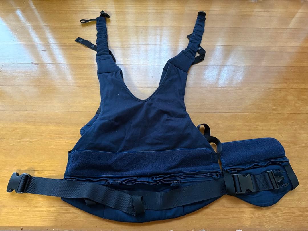 napnap 双子用抱っこ紐 ネイビー 箱あり