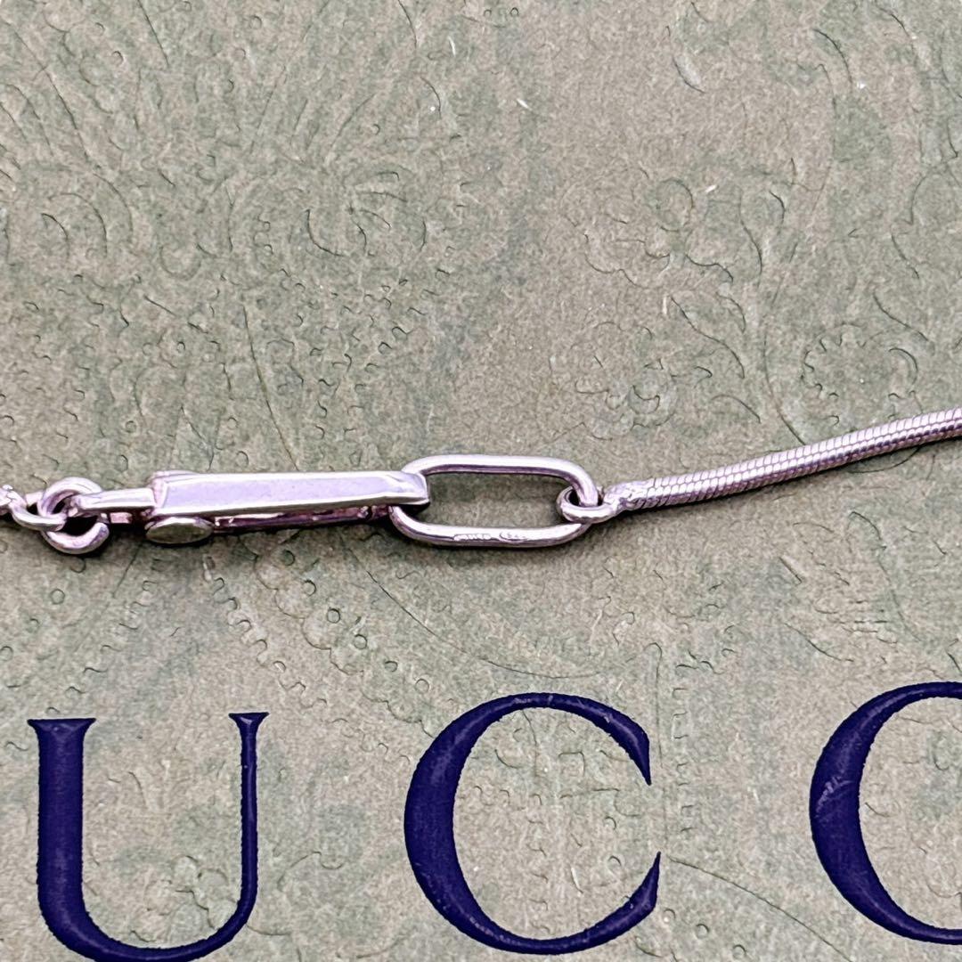 グッチ ティアドロップ ネックレス ペンダント シルバー925 男女兼用