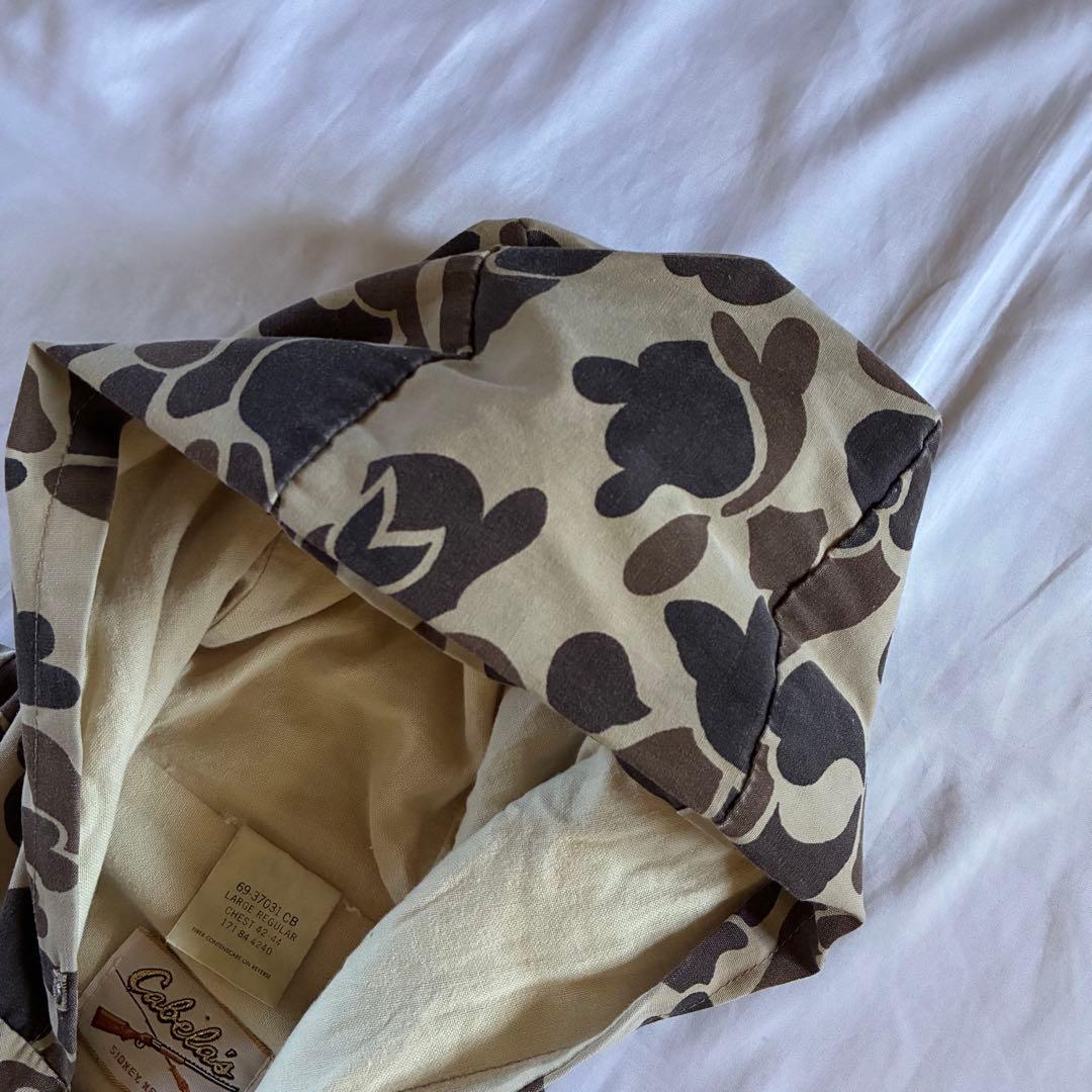 古着　70s 80s　cabelas　カベラス　カモ柄パーカー　USA製