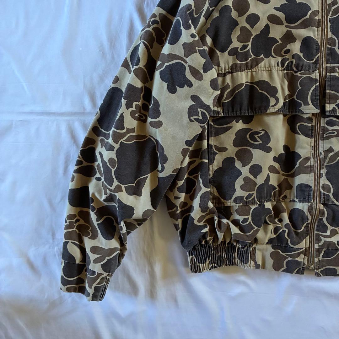 古着　70s 80s　cabelas　カベラス　カモ柄パーカー　USA製