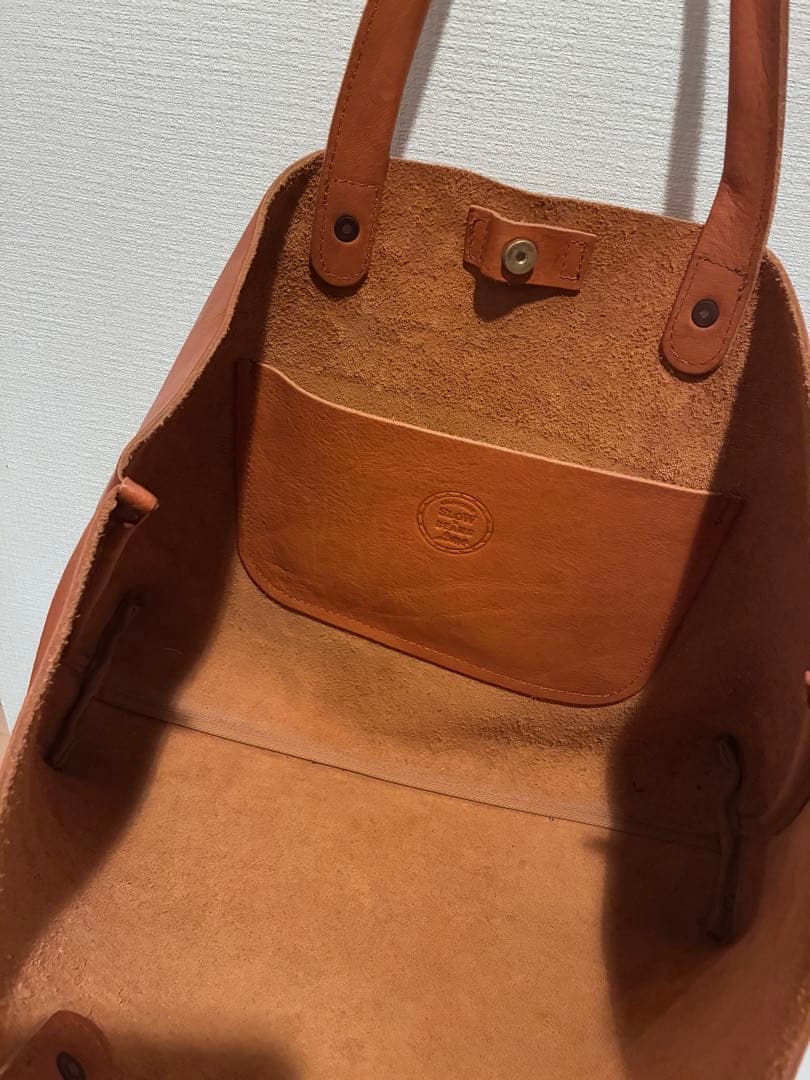 SLOW × BEAMS 別注レザートートバッグ　※専用ケース付き