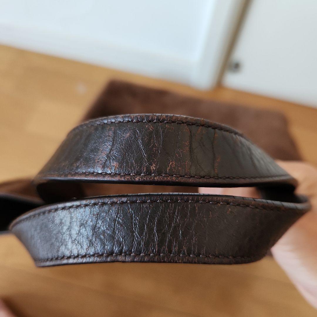 COACH/コーチ レザー×スエード リバーシブルトートバッグ ブラウン A4可