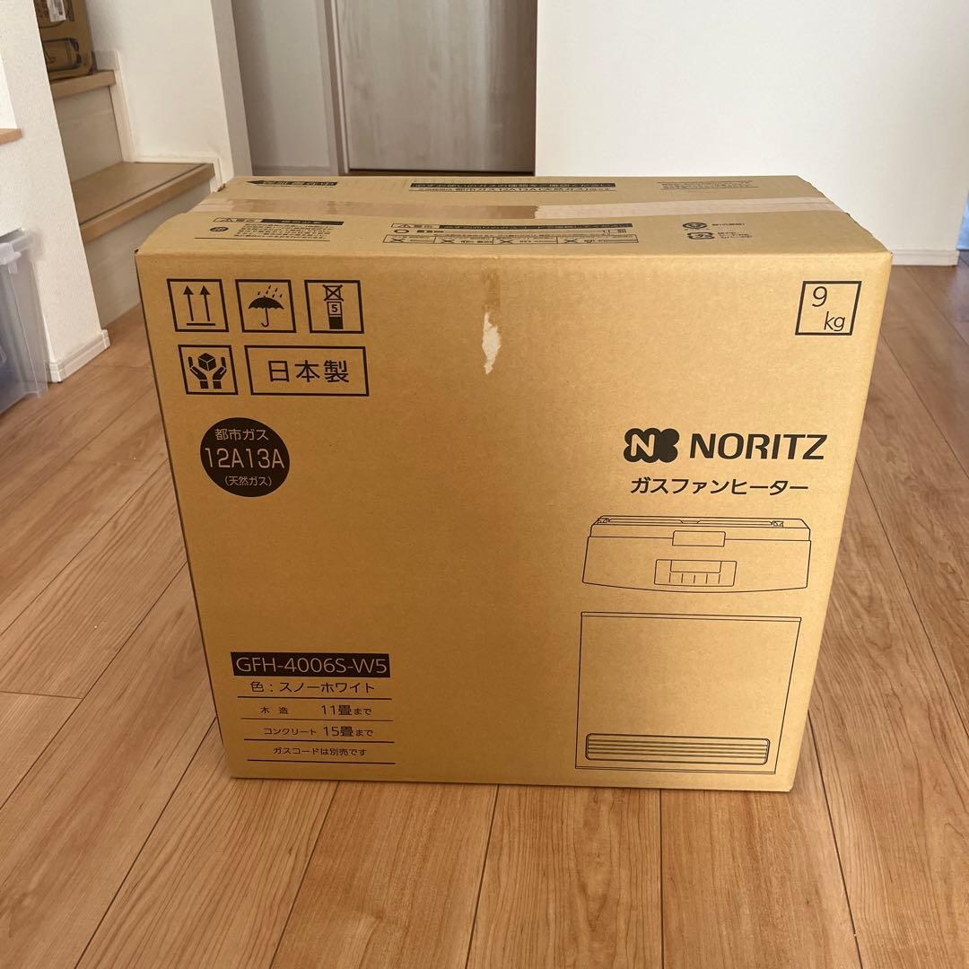新品未使用　NORITZ ガスファンヒーター GFH-4006S-W5