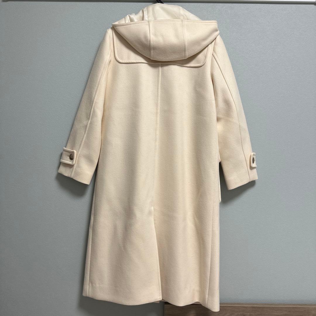 JILL STUART フード付きダッフルコート クリーム色　ロングコート