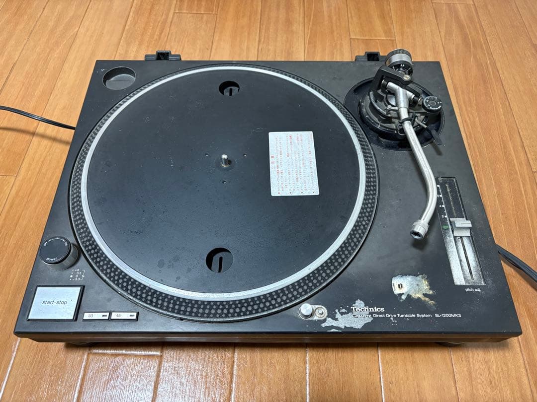 【ジャンク】Technics SL-1200 MK3 ターンテーブル