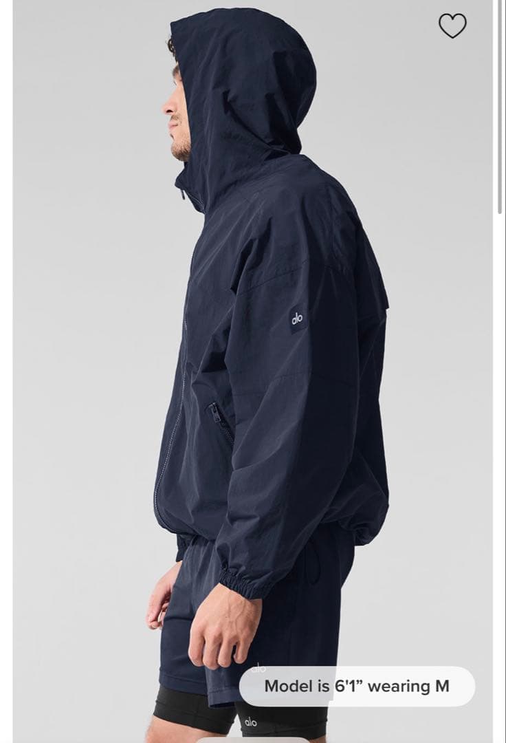 【alo】Vantage Nylon Ripstop Track Jacket